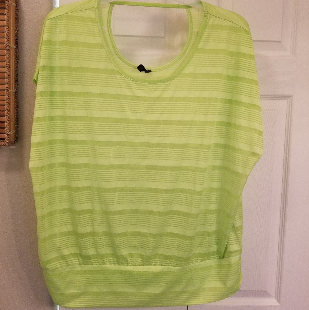 Very cute lime green sheer shirt